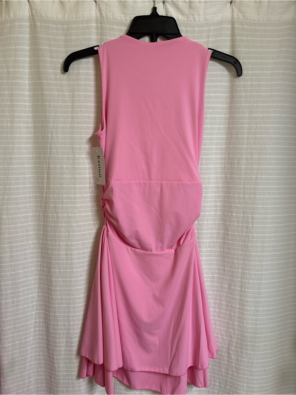 Amazon Pink Sleeveless Mini Dress with Square Neck - Picture 3 of 3